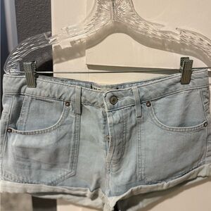 We The Free Light Blue Jean Shorts